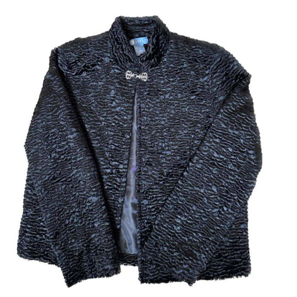 Koret Velvet Vintage Textured Velvet Jacket - S
